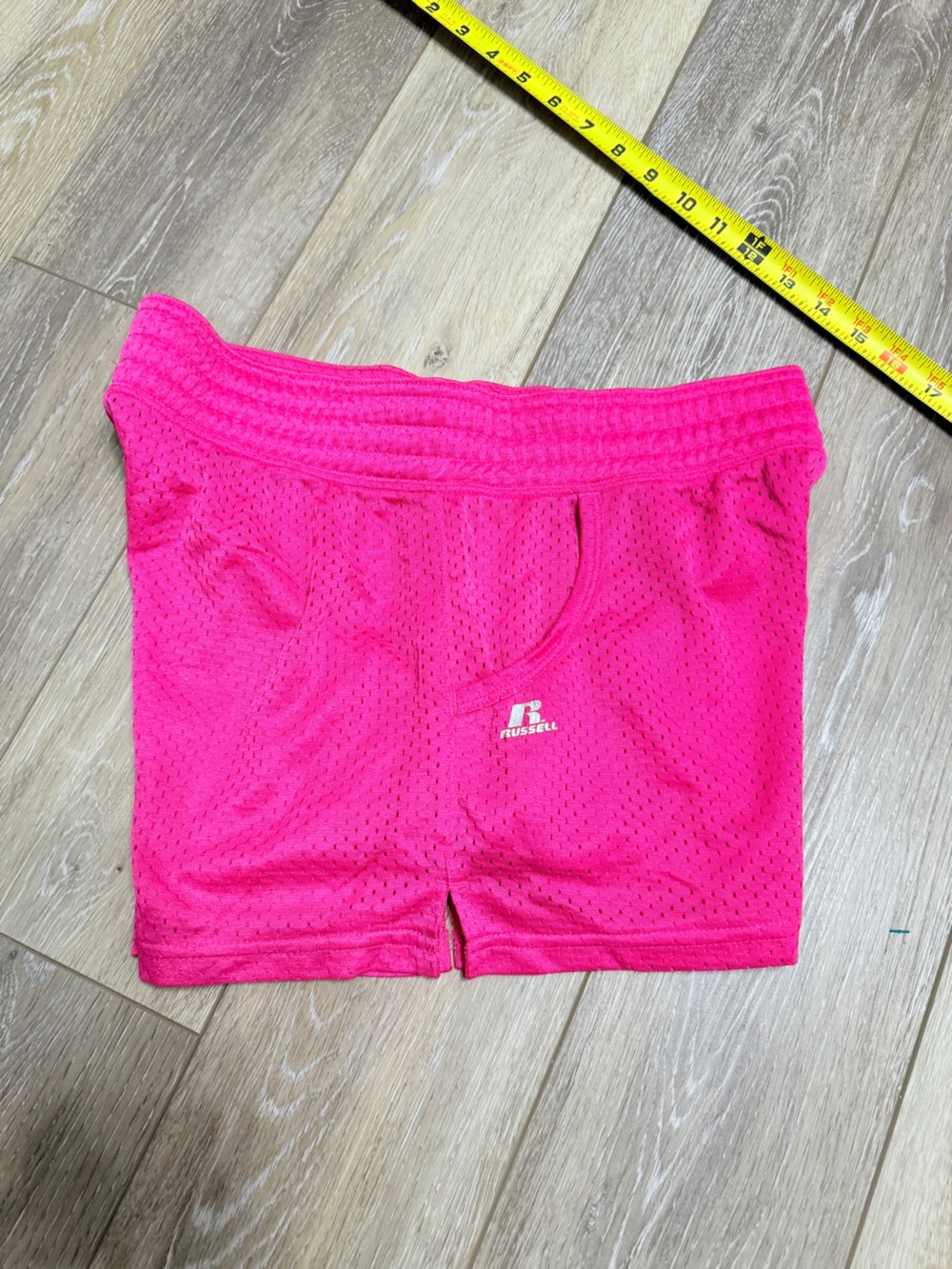Russell Athletic Vibrant Pink Mesh Athletic Shorts - Picture 2 of 8
